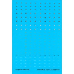 Techmod 72079 1/72 Decal Proppeller Stancils Accessories For Aircraft