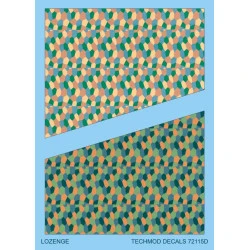 Techmod 72115 1/72 Decal Lozenge 4 Colours Accessories For Aircraft