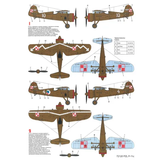 Techmod 72120 1/72 Decal For Pzl P-11c Accessories For Aircraft