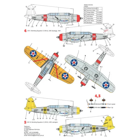 Techmod 72131 1/72 Decal For Vindicator Sb2-u Accessories For Aircraft
