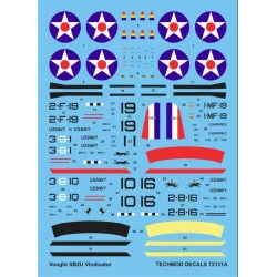 Techmod 72131 1/72 Decal For Vindicator Sb2-u Accessories For Aircraft