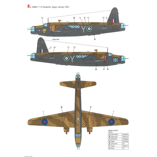 Techmod 72135 1/72 Decal For Wellington Mk Ic Accessories For Aircraft