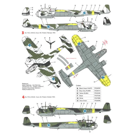 Techmod 72136 1/72 Decal For Dornier Do-17z Accessories For Aircraft