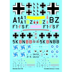 Techmod 72136 1/72 Decal For Dornier Do-17z Accessories For Aircraft