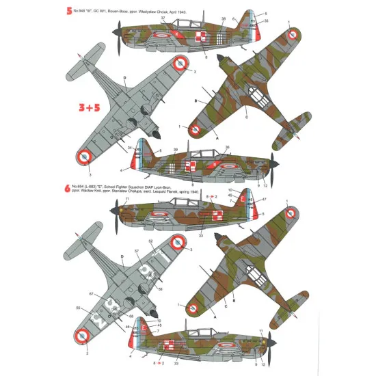 Techmod 72137 1/72 Decal For Morane Saulnier Ms 406c1 Accessories For Aircraft