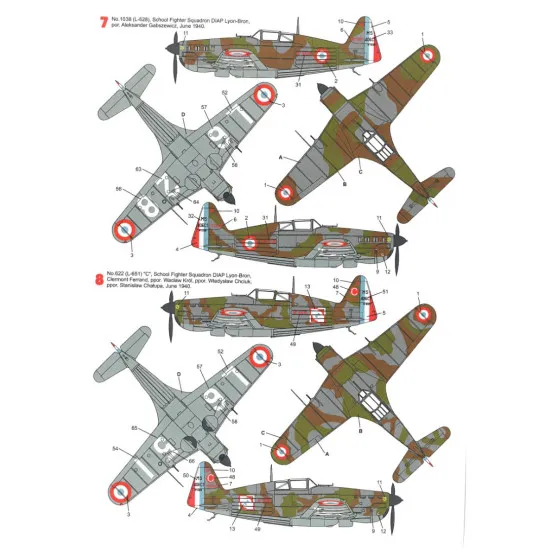 Techmod 72137 1/72 Decal For Morane Saulnier Ms 406c1 Accessories For Aircraft