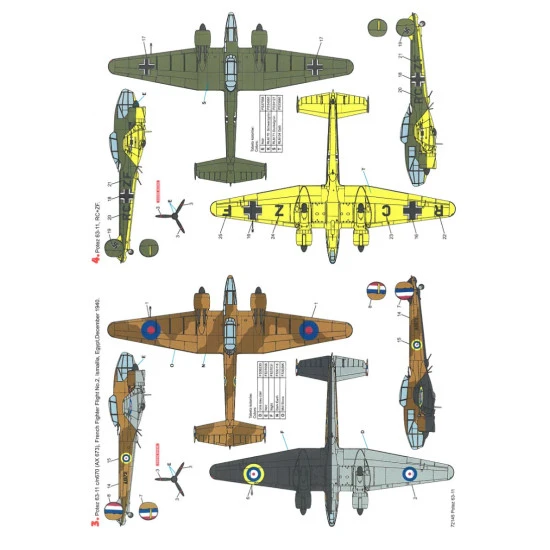 Techmod 72145 1/72 Decal For Potez 63-11 Accessories For Aircraft