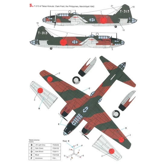Techmod 72149 1/72 Decal For G4m1 Betty Accessories For Aircraft