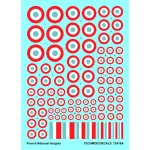 Techmod 72416 1/72 Decal French National Insignia Accessories For Aircraft