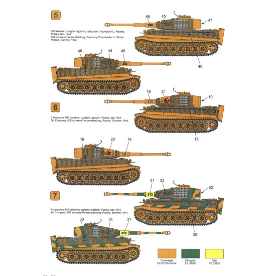 Techmod 72801 1/72 Decal For Pzkpfw Vi Tiger I Late Accessories For Model Kit