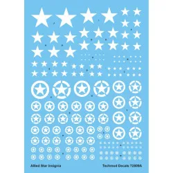 Techmod 72809 1/72 Decal For Allien Stars White Accessories For Model Kit