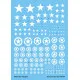Techmod 72809 1/72 Decal For Allien Stars White Accessories For Model Kit