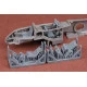 Sbs 72081 1/72 Messerschmitt Me-410 Cockpit Upgrade Set For Airfix Kit Resin Kit