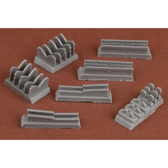 Sbs 48084 1/48 Macchi M 39 Beaching Gear Set For Sbs Model Kit