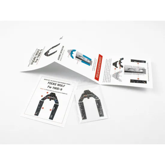 Red Fox Qs-24005 1/24 3d Instrument Panel For Focke Wulf Fw 190d-9 Dora For Trumpeter