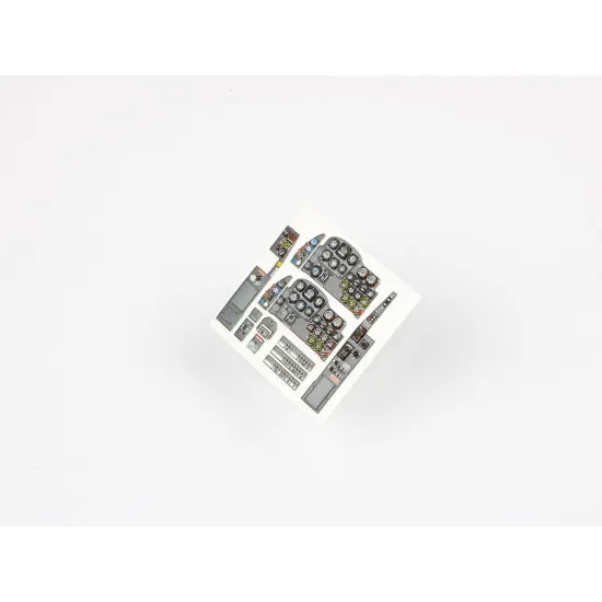 Red Fox Qs-32050 1/32 3d Instrument Panel For Me 262a-1/A-2 With R4m And Bomb Selector Panel For Revell