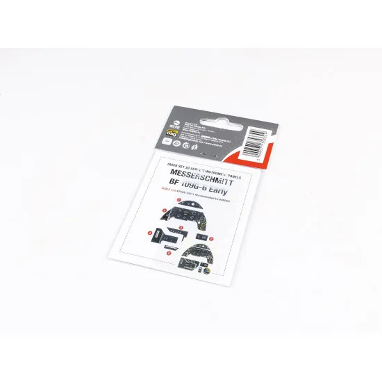 Red Fox Qs-35011 1/35 3d Instrument Panel For Messerschmitt Bf 109g-6 For Border