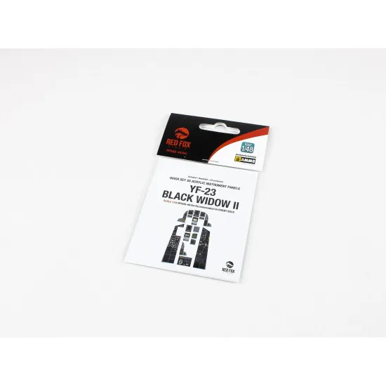 Red Fox Qs-48104 1/48 3d Instrument Panel For Yf-23 Black Widow Ii For Hobby Boss