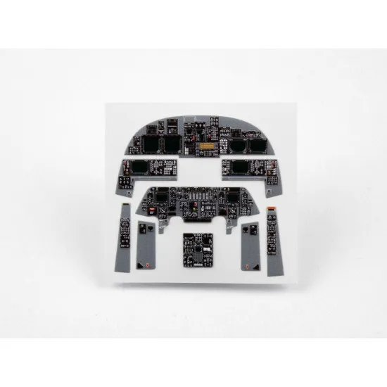 Red Fox Qs-48124 1/48 3d Instrument Panel For B-1b Lancer Early Black Edition For Revell