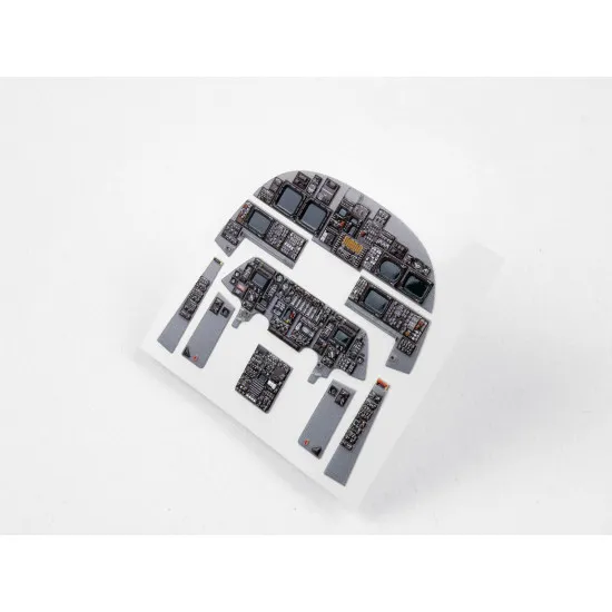 Red Fox Qs-48124 1/48 3d Instrument Panel For B-1b Lancer Early Black Edition For Revell