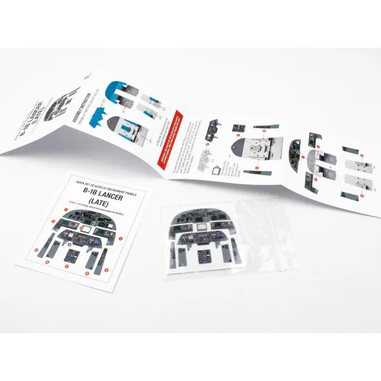 Red Fox Qs-48125 1/48 3d Instrument Panel For B-1b Lancer Late For Revell