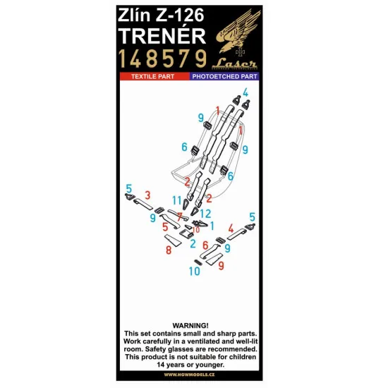 Hgw 148579 1/48 Seatbelts For Zlin Z-126 Trener Accessories For Aircraft