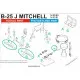 Hgw 148581 1/48 Seatbelts For B-25j Mitchell Green Accessories For Aircraft