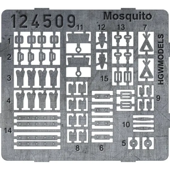 Hgw 124509 1/24 Seatbelts For De Havilland Mosquito Accessories Kit