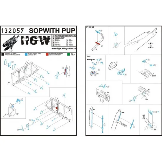 Hgw 132051 1/32 Bristol F.2b Fighter Super Detail Set For Wingnut Wings