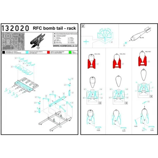 Hgw 132068 1/32 Raf Re.8 Harry Tate Super Detail Set For Wingnut Wings