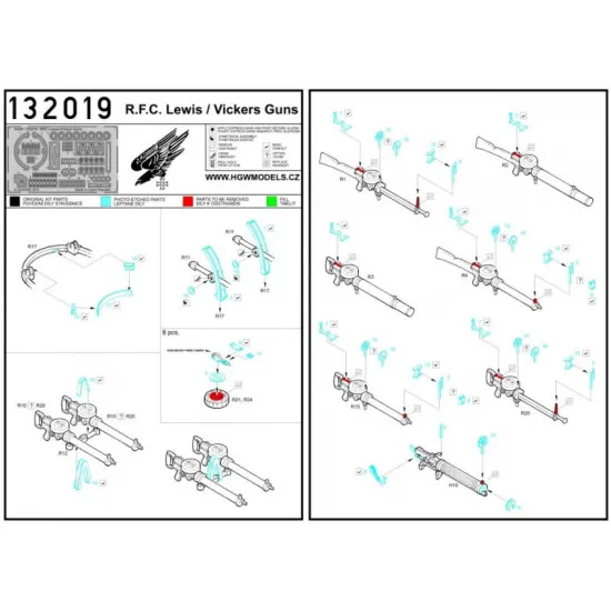 Hgw 132068 1/32 Raf Re.8 Harry Tate Super Detail Set For Wingnut Wings