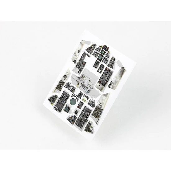 Red Fox Qs48177 1/48 F-14a Tomcat With All Sidewalls For Hasegawa 3d Acrylic Instrument Panel