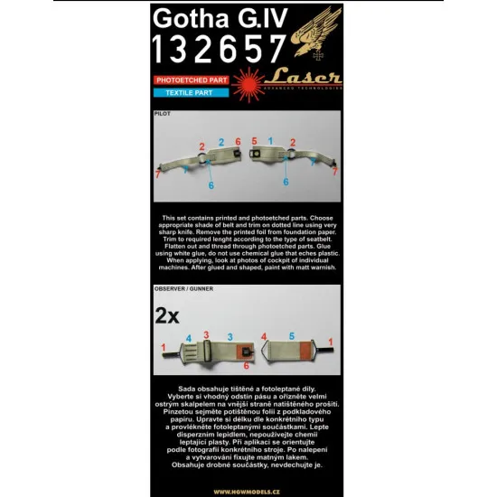 Hgw 132096 1/32 Gotha G.iv Super Detail Set For Wingnut Wings