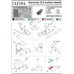 Hgw 132104 1/32 Fokker D.vii Set Photo-etched Set For Wingnut Wings