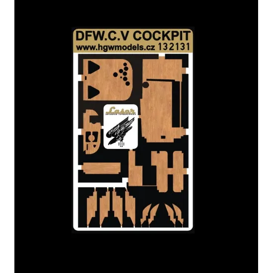 Hgw 132131 1/32 Dfw C.v Cockpit Photo-etched Parts For Wingnut Wings