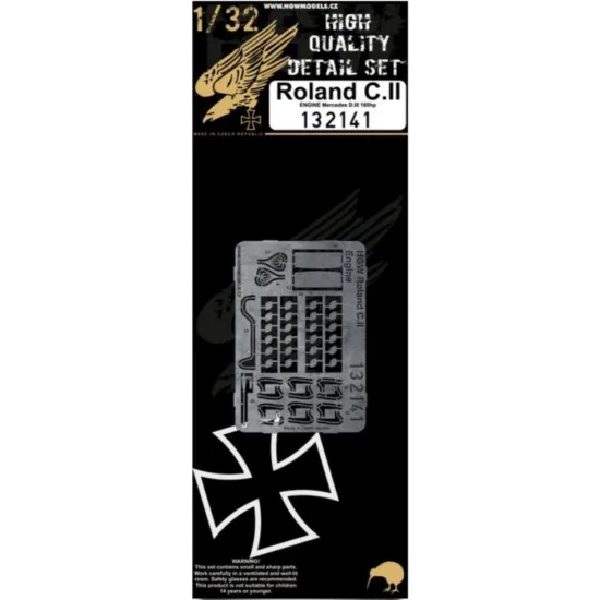 Hgw 132141 1/32 Roland C.ii Mercedes D.iii 160hp Engine Photo-etched Parts For Wingnut Wings