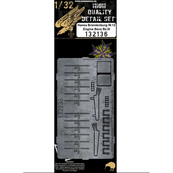 Hgw 132149 1/32 Hansa-brandenburg. W.12 Super Detail Set For Wingnut Wings