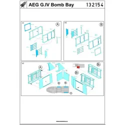 Hgw 132154 1/32 Aeg G.iv Bomb Bay Photo-etched Parts For Wingnut Wings