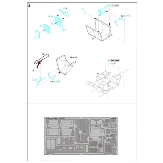 Hgw 132617 1/32 Messerschmitt Bf 109e Interior For Hgw And Dragon Photo-etched