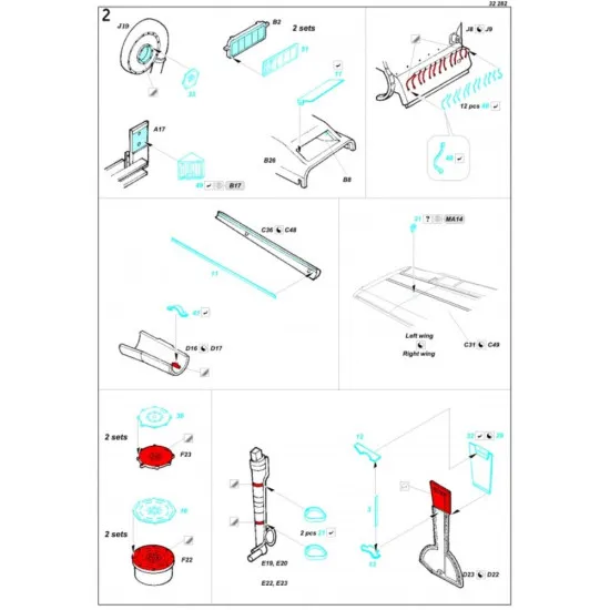 Hgw 132618 1/32 Messerschmitt Bf 109e Exterior For Hgw And Dragon Photo-etched