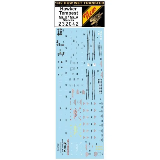 Hgw 232042 1/32 Decal For Hawker Tempest Mk.ii / Mk.v Accessories For Aircraft