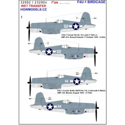 Hgw 232904 1/32 Decal For F4u-1 Birdcage Wet Transfer Accessories For Aircraft