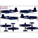 Hgw 248904 1/48 Decal For F4u-1d Corsair F4u-4 Ww.ii Wet Transfer