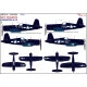 Hgw 248904 1/48 Decal For F4u-1d Corsair F4u-4 Ww.ii Wet Transfer