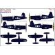 Hgw 248904 1/48 Decal For F4u-1d Corsair F4u-4 Ww.ii Wet Transfer