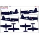 Hgw 248904 1/48 Decal For F4u-1d Corsair F4u-4 Ww.ii Wet Transfer