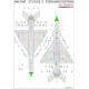 Hgw 272020 1/72 Decal For Mikoyan Mig-21mf Stencils For Eduard Wet Transfer