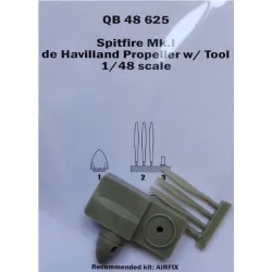 Quickboost 48625 1/48 Supermarine Spitfire Mk.i De Havilland Propeller W/ Tool For Airfix