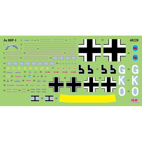Icm 48228 1/48 Ju 88p 1 Tank Buster Plastic Model Kit