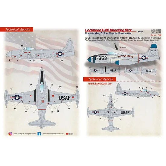 Print Scale 48-235 1/48 Lockheed F80 Shooting Star Part 5